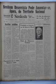 Página do jornal O Nordeste de setembro de 1942