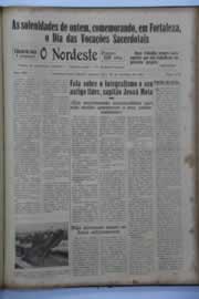 Página do jornal O Nordeste de setembro de 1942