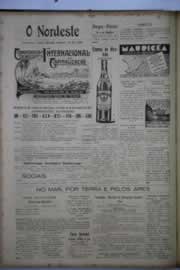 Página do jornal O Nordeste de outubro de 1942