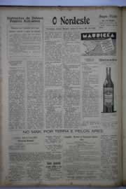 Página do jornal O Nordeste de outubro de 1942