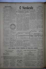 Página do jornal O Nordeste de dezembro de 1942