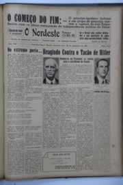 Página do jornal O Nordeste de dezembro de 1942