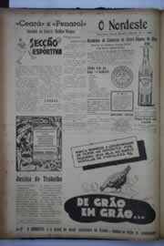 Página do jornal O Nordeste de janeiro de 1944