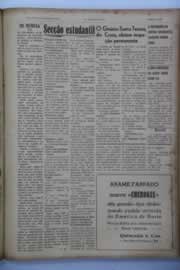 Página do jornal O Nordeste de janeiro de 1944