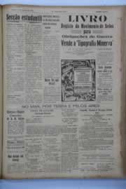 Página do jornal O Nordeste de fevereiro de 1944