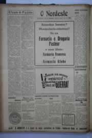 Página do jornal O Nordeste de março de 1944