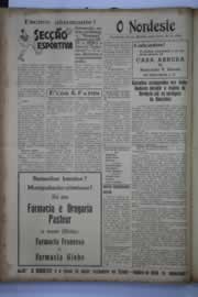 Página do jornal O Nordeste de março de 1944
