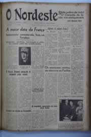Página do jornal O Nordeste de julho de 1944