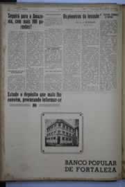 Página do jornal O Nordeste de julho de 1944