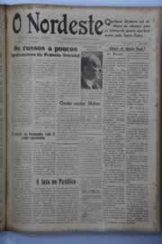 Página do jornal O Nordeste de agosto de 1944