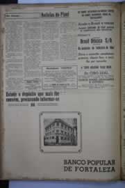 Página do jornal O Nordeste de agosto de 1944