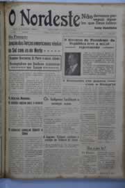Página do jornal O Nordeste de setembro de 1944