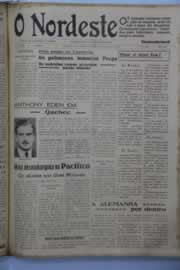 Página do jornal O Nordeste de setembro de 1944