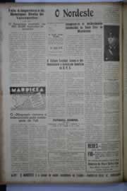 Página do jornal O Nordeste de setembro de 1944
