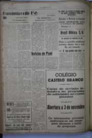 Página do jornal O Nordeste de outubro de 1944