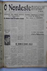 Página do jornal O Nordeste de outubro de 1944