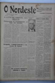 Página do jornal O Nordeste de janeiro de 1945