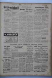 Página do jornal O Nordeste de janeiro de 1945