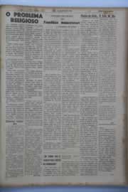Página do jornal O Nordeste de janeiro de 1945