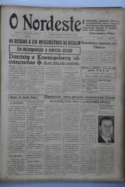 Página do jornal O Nordeste de janeiro de 1945