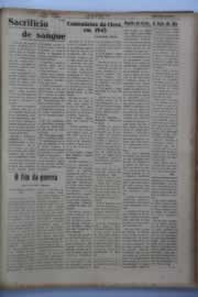 Página do jornal O Nordeste de janeiro de 1945
