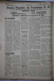 Página do jornal O Nordeste de março de 1945