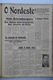 Página do jornal O Nordeste de março de 1945