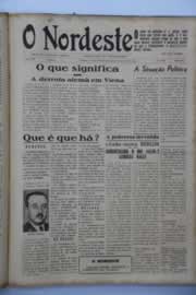 Página do jornal O Nordeste de abril de 1945