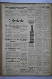 Página do jornal O Nordeste de abril de 1945