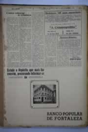 Página do jornal O Nordeste de abril de 1945