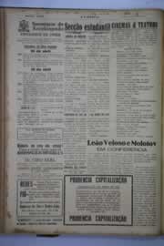 Página do jornal O Nordeste de abril de 1945