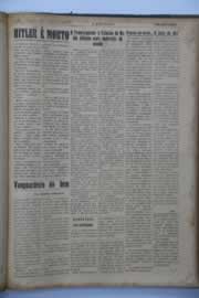 Página do jornal O Nordeste de maio de 1945