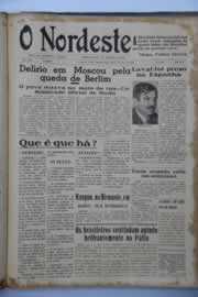 Página do jornal O Nordeste de maio de 1945
