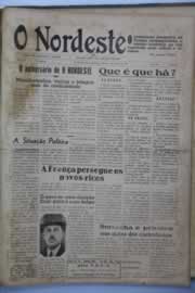 Página do jornal O Nordeste de junho de 1945