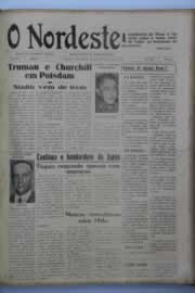 Página do jornal O Nordeste de julho de 1945