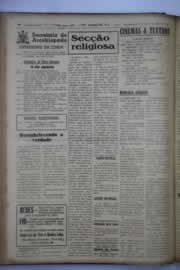 Página do jornal O Nordeste de agosto de 1945