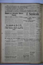 Página do jornal O Nordeste de agosto de 1945