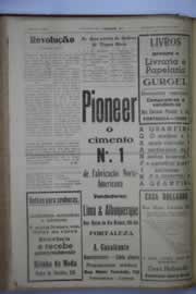 Página do jornal O Nordeste de agosto de 1945
