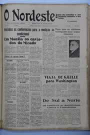 Página do jornal O Nordeste de agosto de 1945