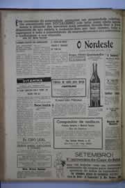Página do jornal O Nordeste de setembro de 1945