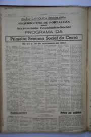 Página do jornal O Nordeste de setembro de 1945