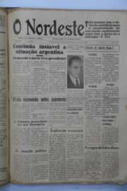 Página do jornal O Nordeste de outubro de 1945