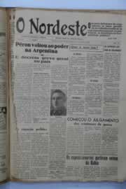 Página do jornal O Nordeste de outubro de 1945