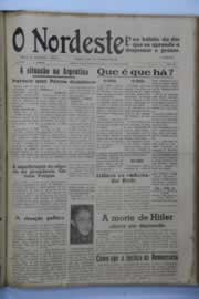 Página do jornal O Nordeste de outubro de 1945