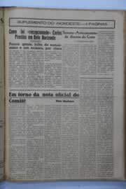 Página do jornal O Nordeste de outubro de 1945