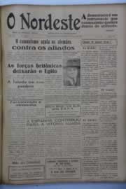 Página do jornal O Nordeste de março de 1946