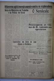 Página do jornal O Nordeste de abril de 1946