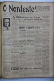 Página do jornal O Nordeste de abril de 1946