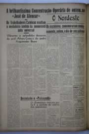 Página do jornal O Nordeste de maio de 1946