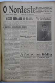 Página do jornal O Nordeste de julho de 1946